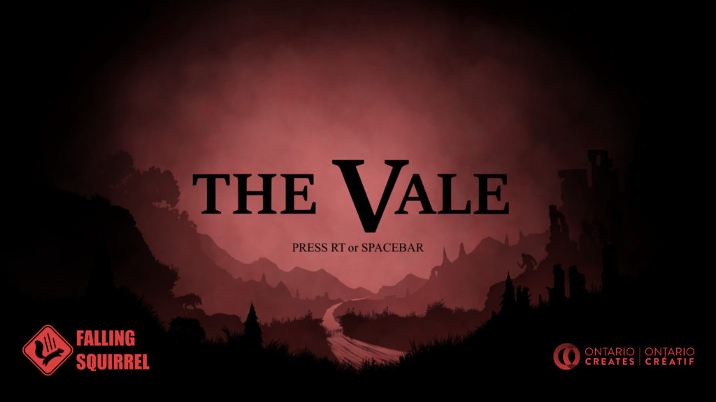 The Vale title screen