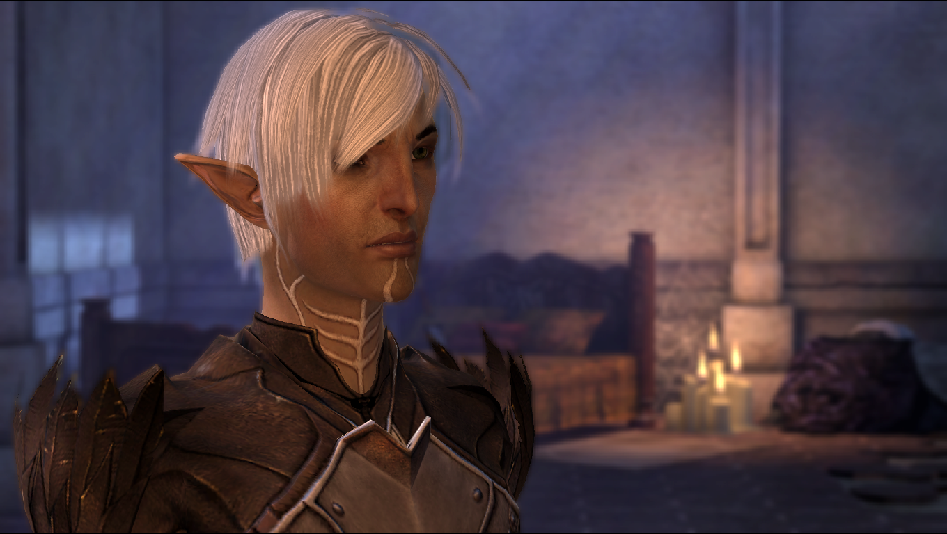 A screenshot of Fenris after completing his recruitment mission