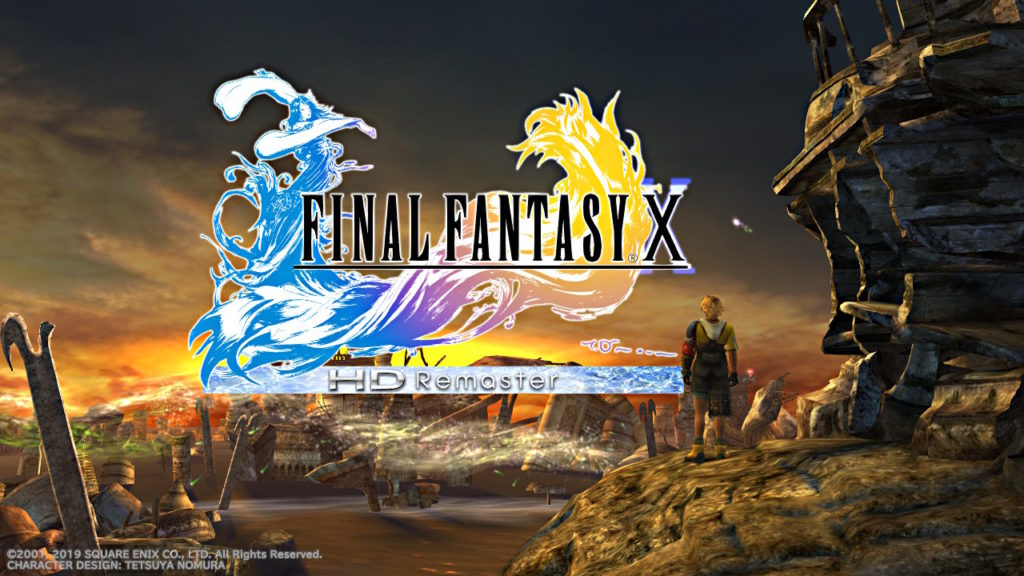 Screenshot of the FFX Remaster title screen