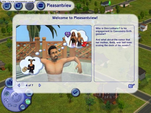 Pleasantview screenshot of a guy in a hot tub