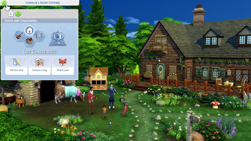Screenshot of a cottage from the new expansion in The Sims
