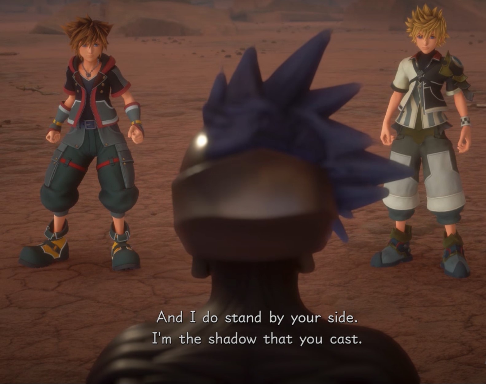 Vanitas telling Sora and Ventus that he is the shadow that they cast