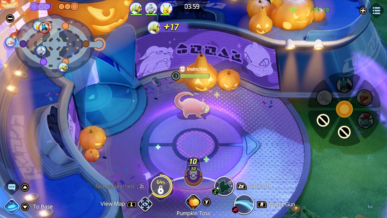Screenshot of Ty playing slowbro standing in the spawn during the Halloween event