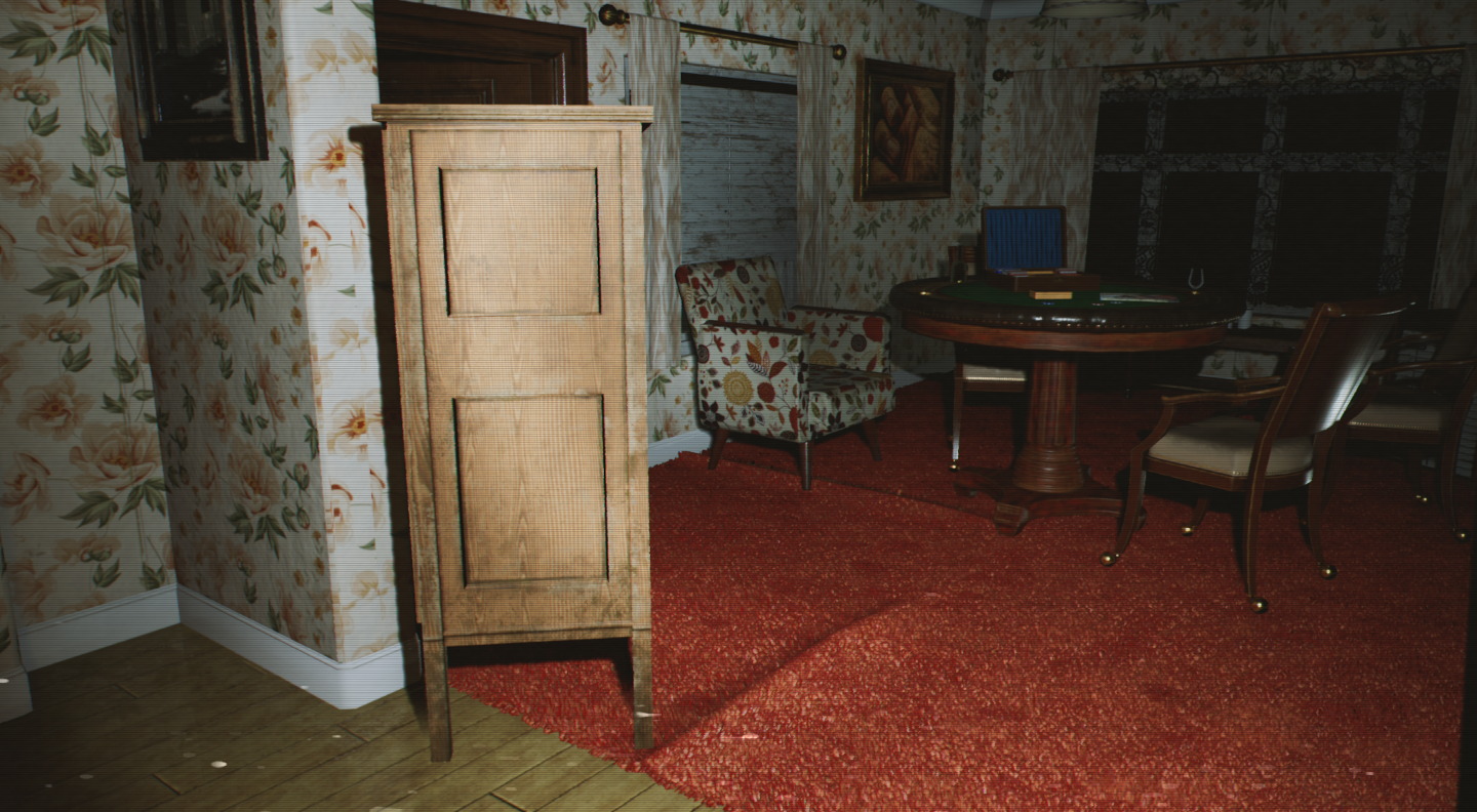 Screenshot of a living room in the house in 2000 Navidson Lane