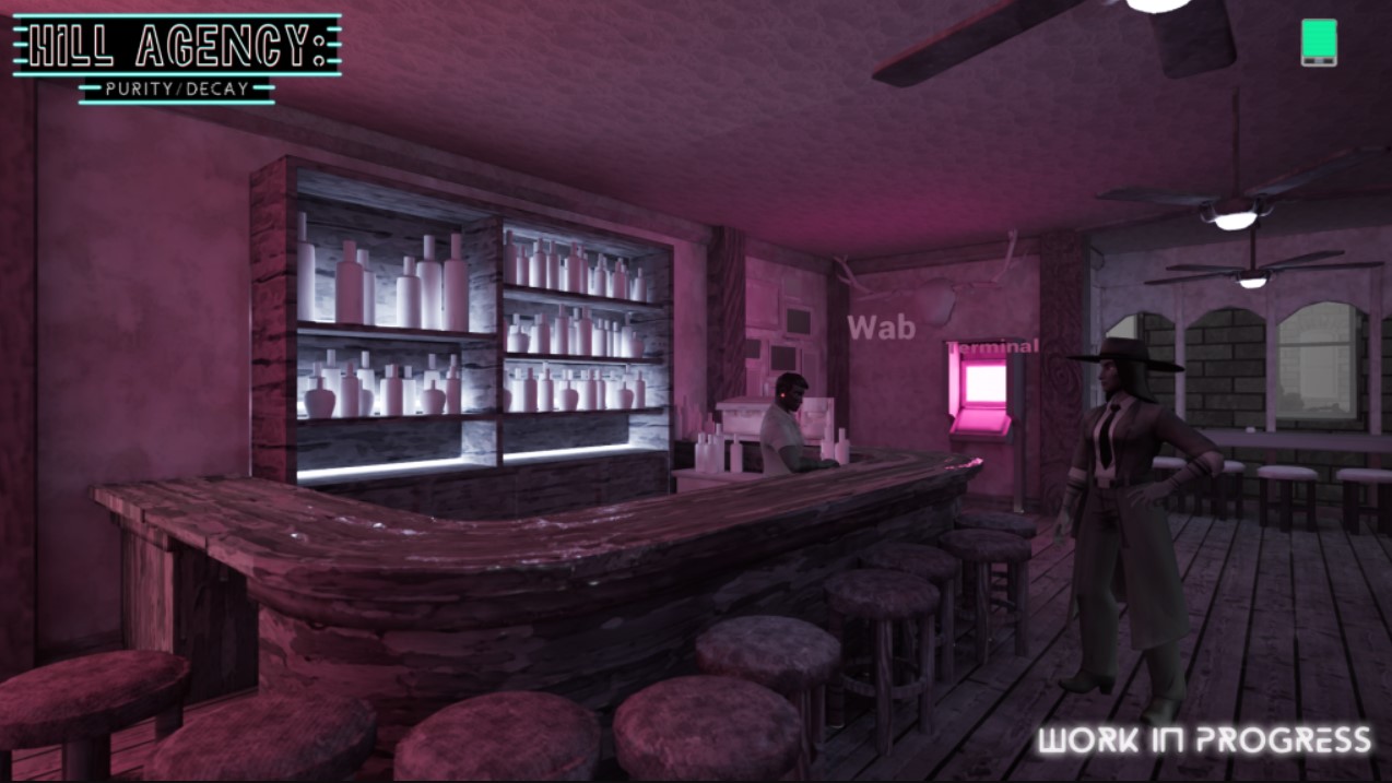 Screenshot of Meeygen in a bar in Hill Agency: Purity/Decay
