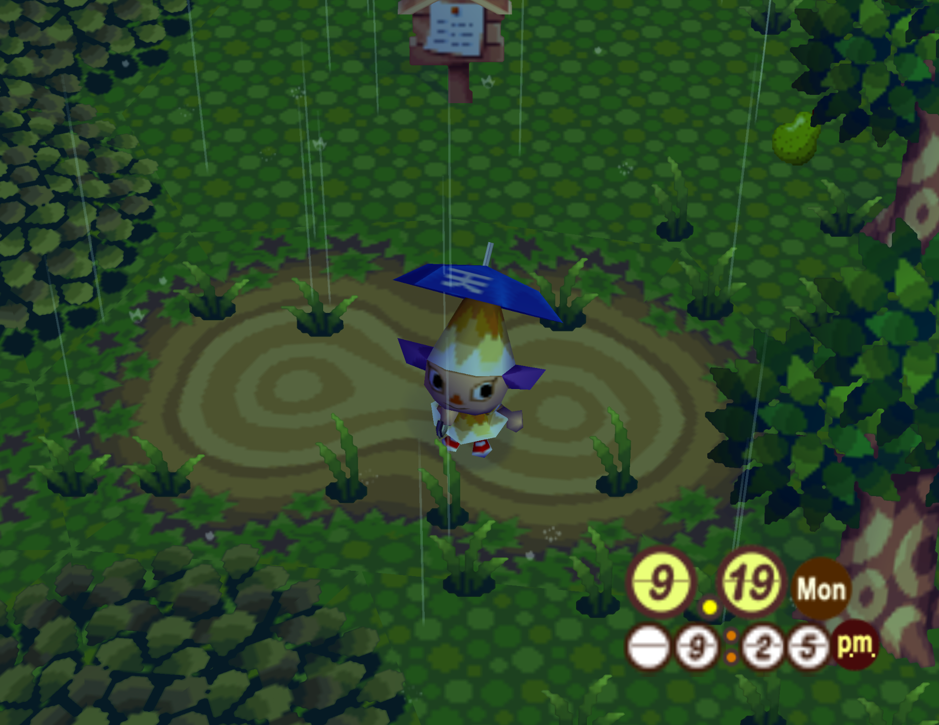 Screenshot of decay in Animal Crossing