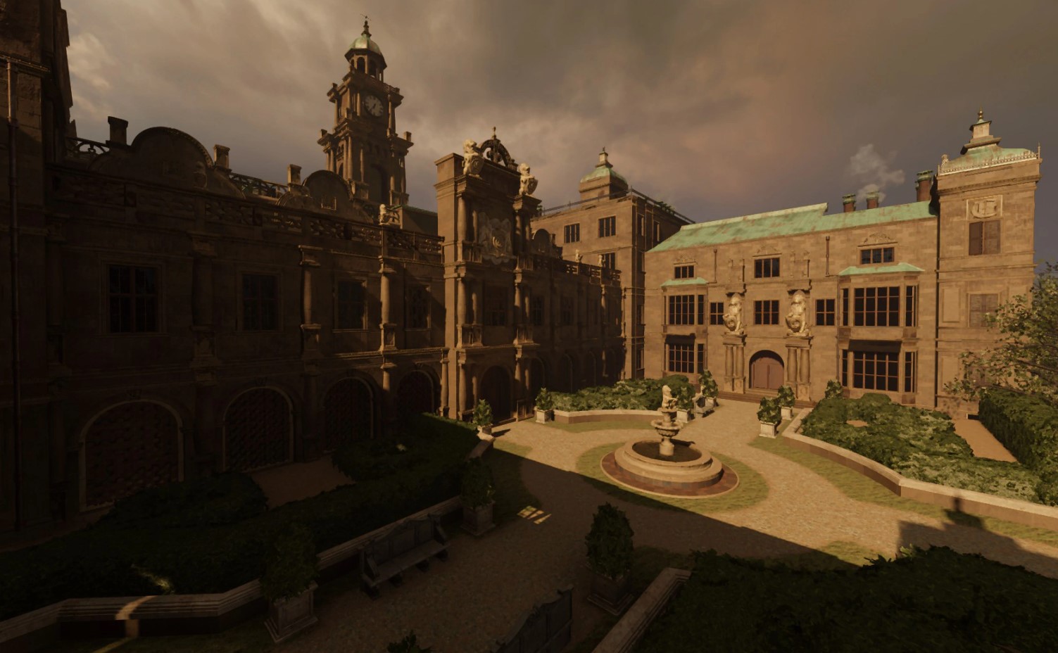 Screenshot of Croft Manor from Tomb Raider