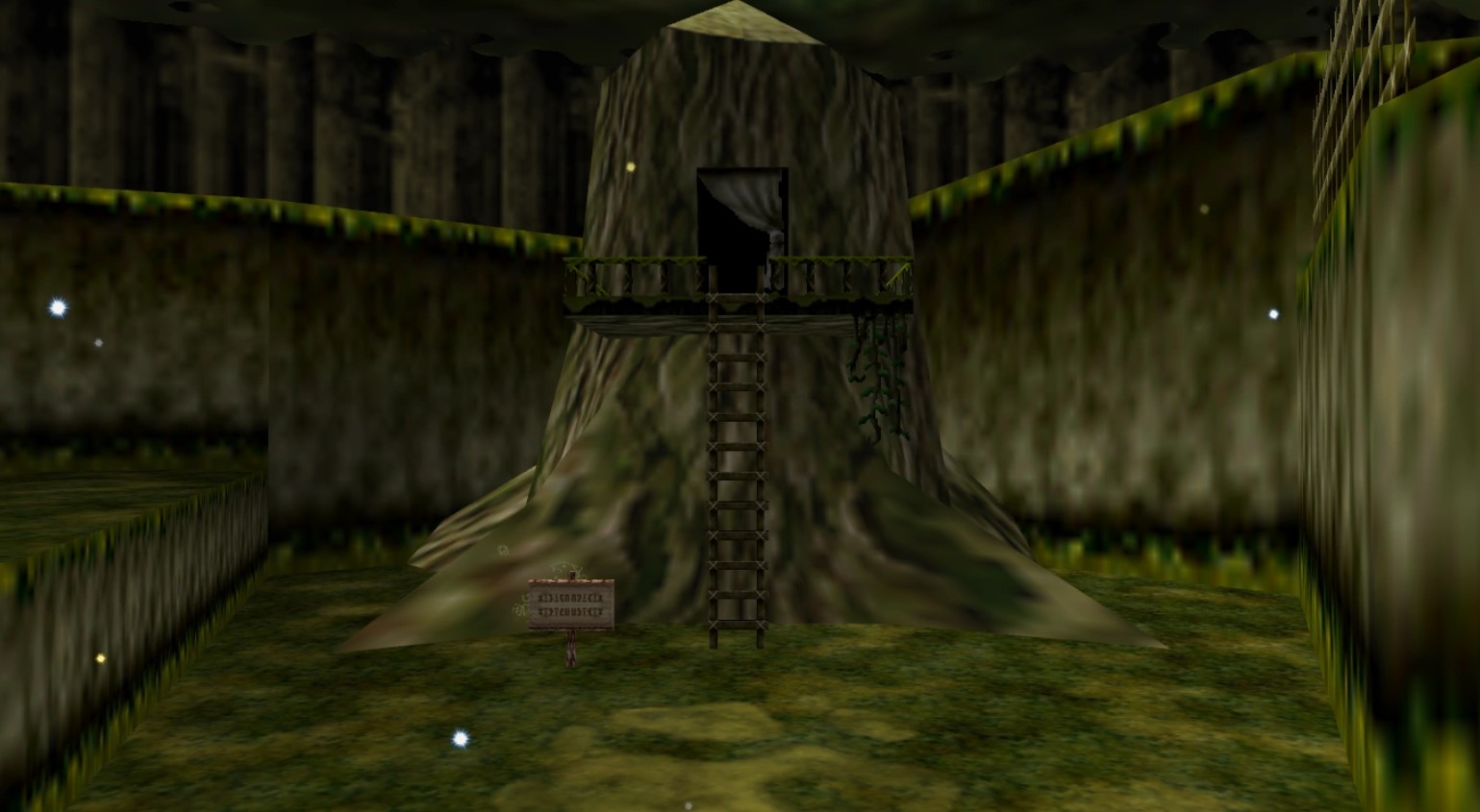 Link's treehouse in Ocarina of Time
