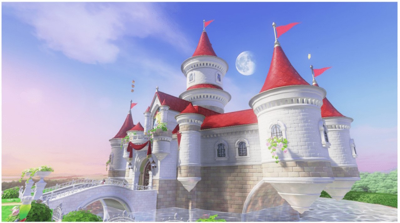 Screenshot of Princess Peach's castle