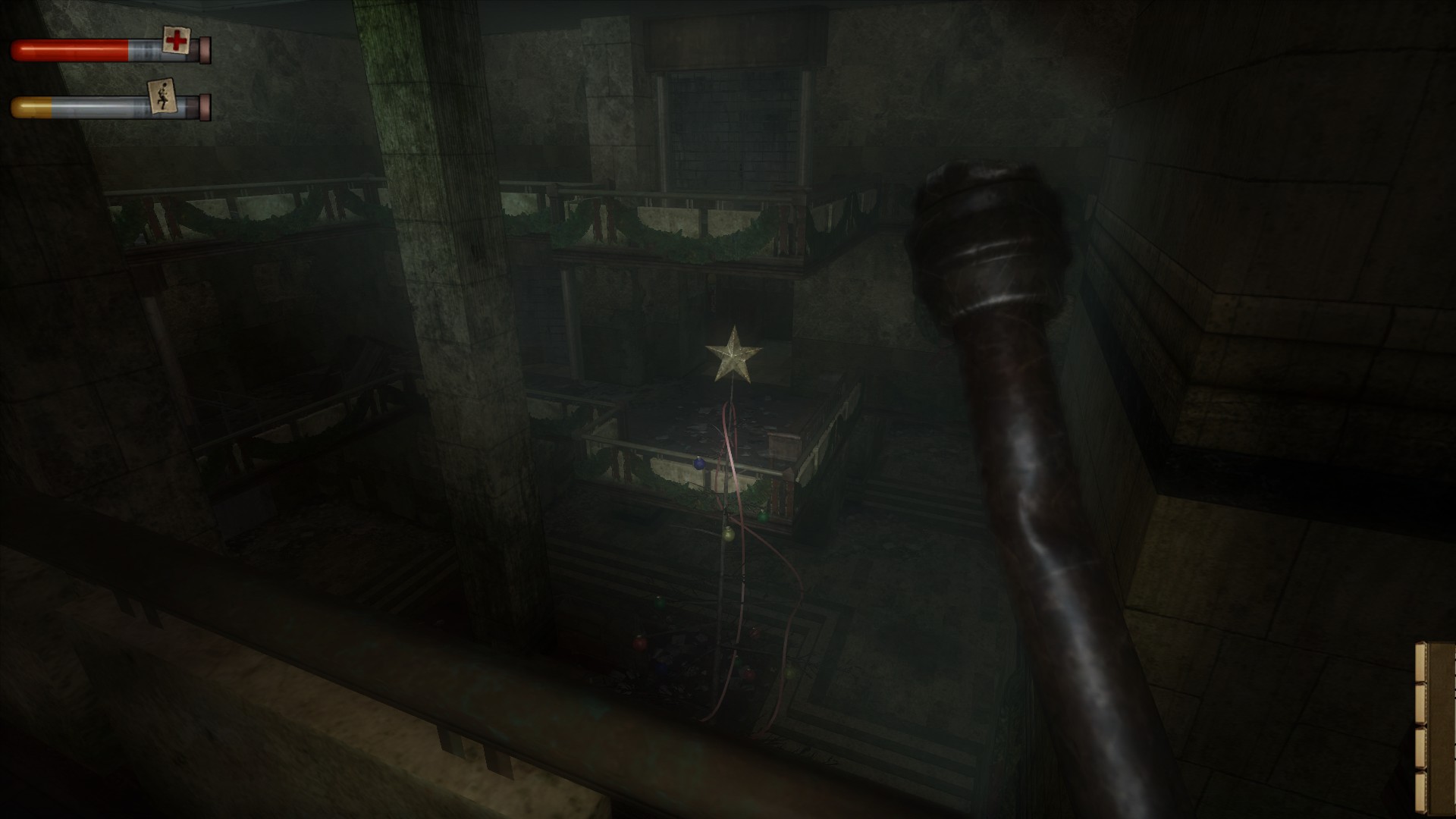 Screenshot of the upper level of the department store in Condemned