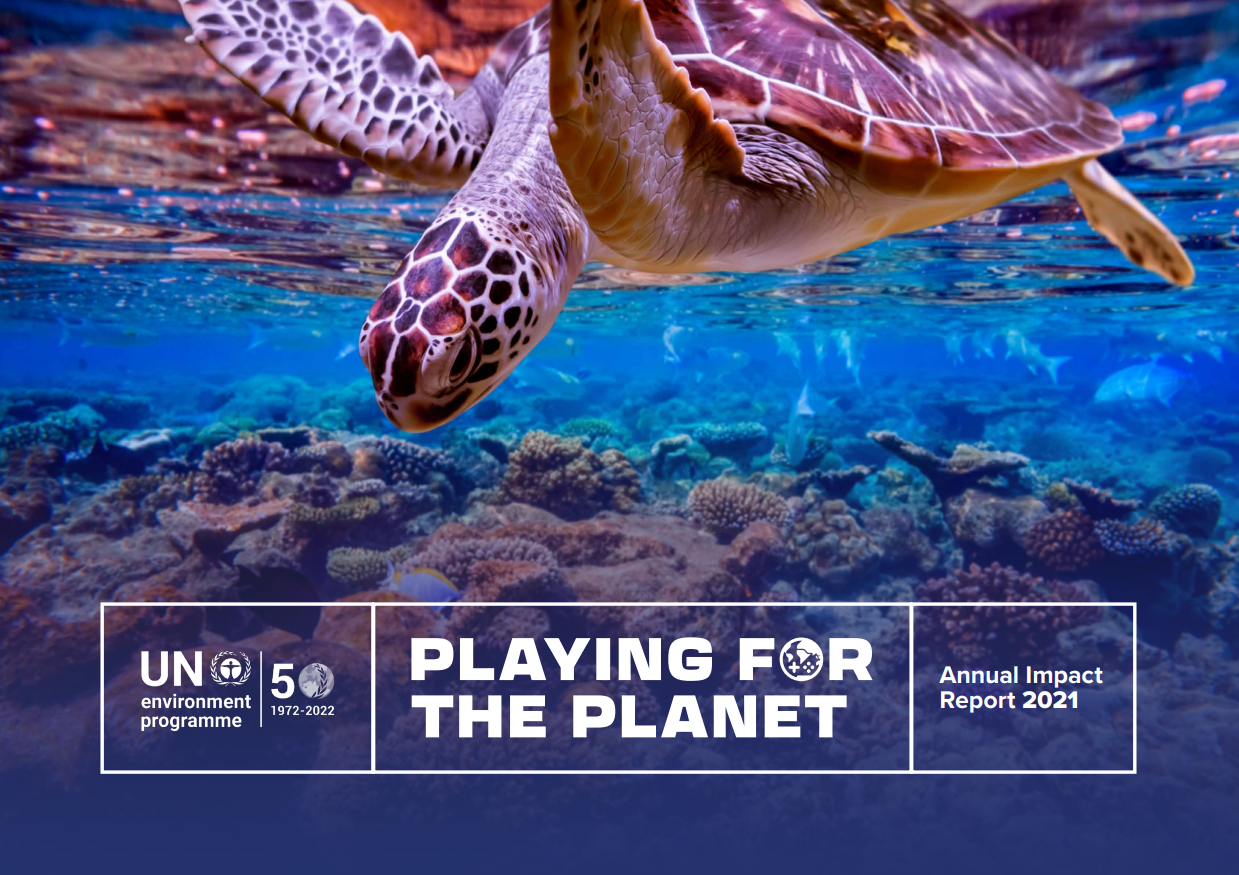 UN playing for the planet graphic