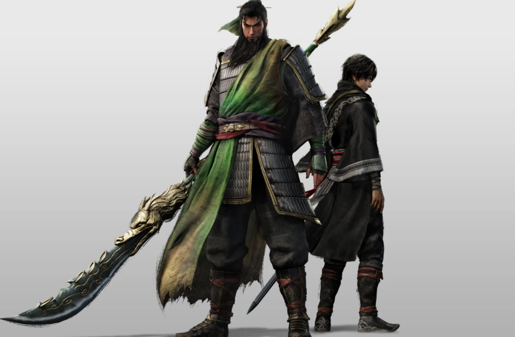 Dynasty Warriors Origins screenshot of Lu Bu in front with Ziluan behind him